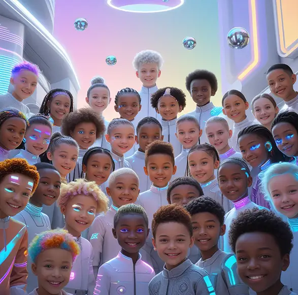 Leonardo_Phoenix_10_A_group_of_diverse_smiling_children_from_G_0